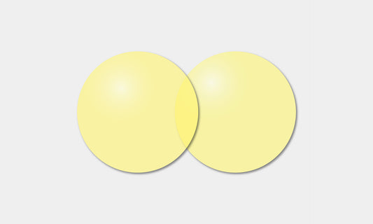 度なし サングラスレンズ (カラー: イエロー) 2枚1組